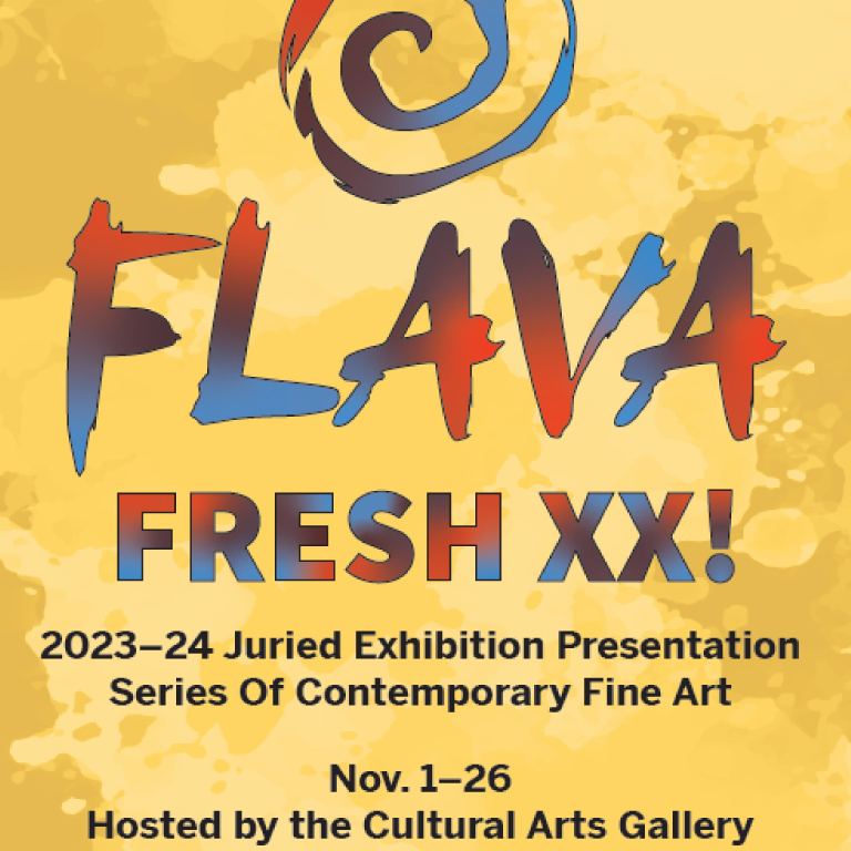 The Flava Fresh XX exhibit poster.